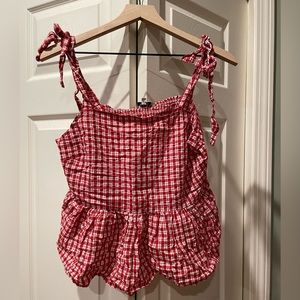 Madewell Rosalie Tie-Strap Top